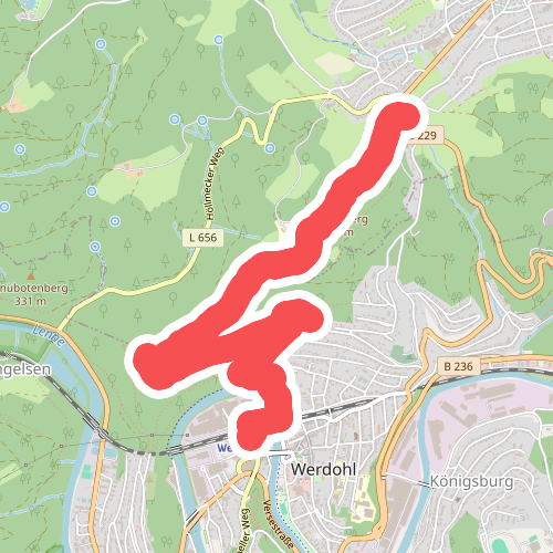 Höhenflug Zugang Werdohl Bf - Neuenrade Wilhelmshöhe
