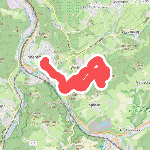 Rundwanderweg (Doppelbalken)