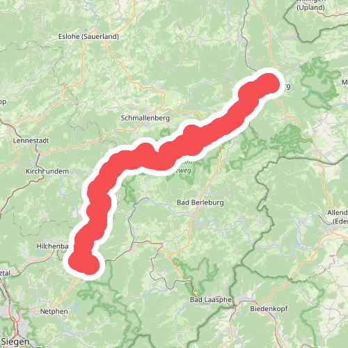 Nord Süd Trail, Abschnitt Winterberg - Lützel