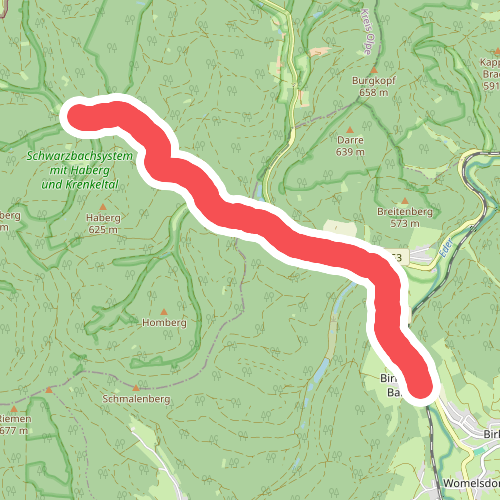 Rothaarsteig Zugang Birkelbach