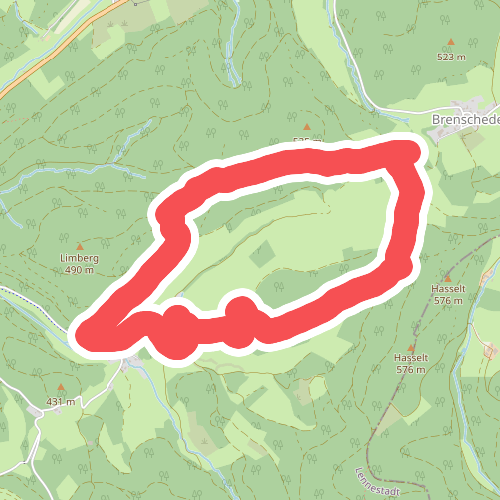 Burbecke Rundwanderweg Quadrat