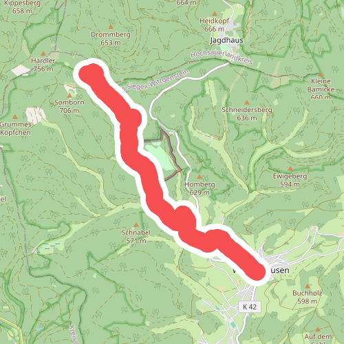 westlicher Rothaarsteig-Zuweg Aue-Wingeshausen