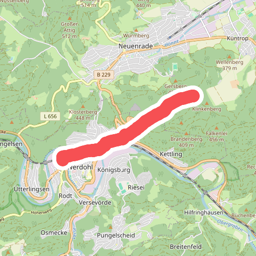 Höhenflug Zugang Werdohl Bf - Hexentanzplatz