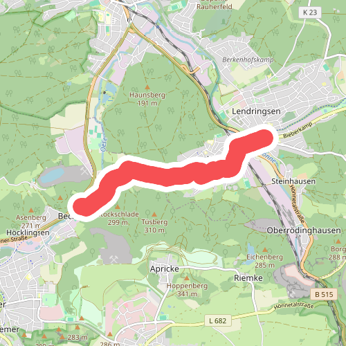 Wanderweg Balken Lendringsen-Becke