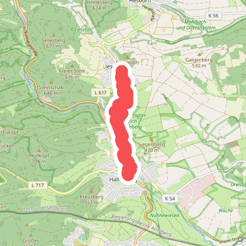 Rothaarsteig Zugang Hallenberg