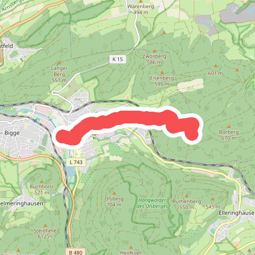 Rothaarsteig Zugang Olsberg