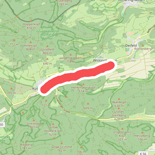 Höhenflug Verbindungsweg Küstelberg - Oberschledorn