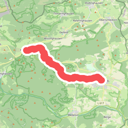 Rothaarsteig Zugang Medebach