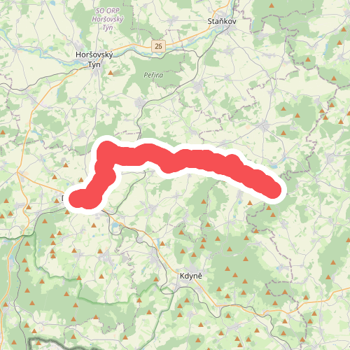 [M] dvůr Košenice - Milavče - Domažlice