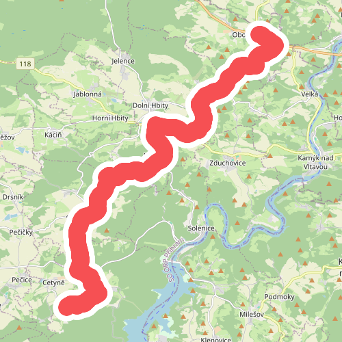 [Z] Kamenná - Pod Jedlovkou - Smolotely - Nepřejov - Obory