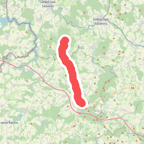 [Č] Melechov - Humpolec