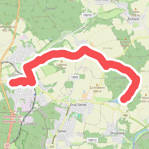 [M] Třemošná (chata KČT) - Drahotínský ryb.