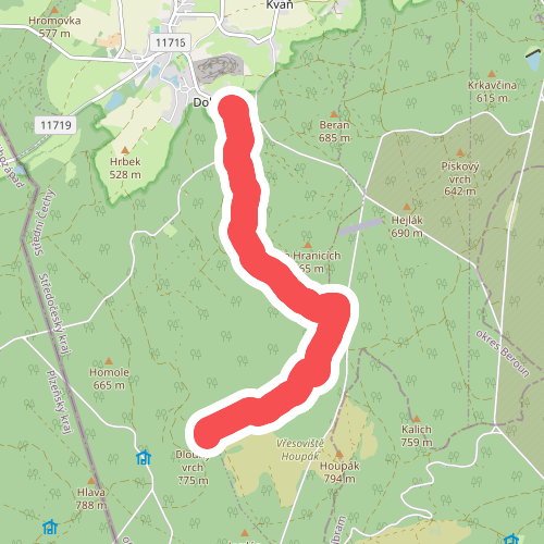 [Z] Dolní Kvaň - Dlouhý vrch