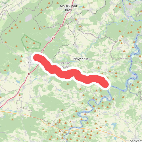[M] Dobříš - Pod Veselým vrchem