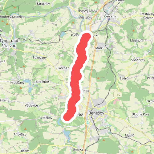 [Č] Poříčí nad Sázavou - Benešov