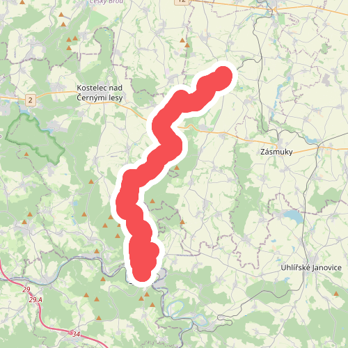 Blaník - Říp - etapa 3: Sázava - Kouřim