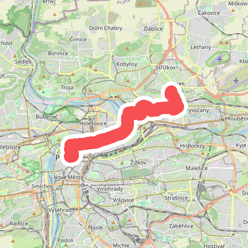Svatojakubská cesta, Žitavská trasa, Praha Prosek - Praha Staré Město