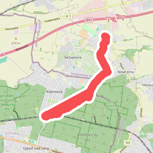 [Ž] Klánovice - Jirny