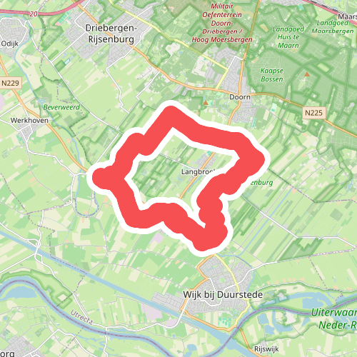 Kromme Rijn route bij Cothen