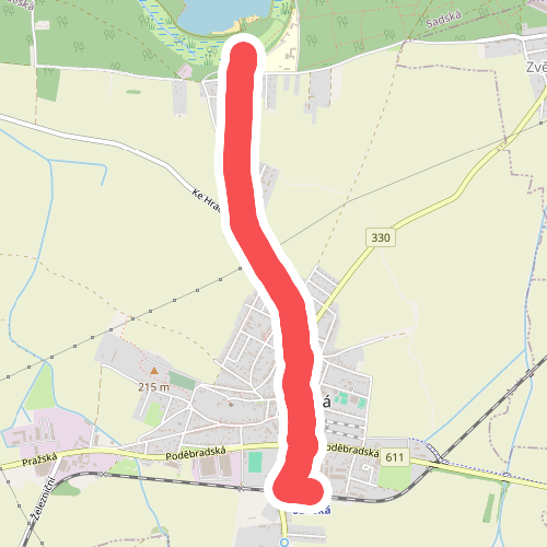 [Ž] Sadská, žst - Sadská, jezero