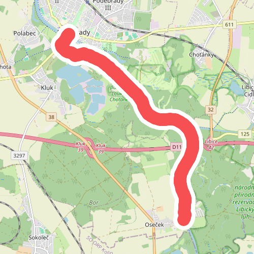 [M] Poděbrady - Oseček