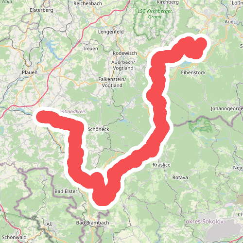 Wanderweg Erzgebirge-Vogtland (Oelsnitz-Talsperre Eibenstock)