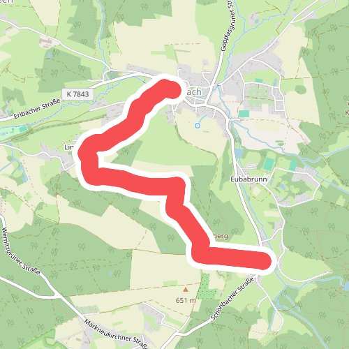 ELE: Erlbach - Lindenhöhe - Eubabrunn