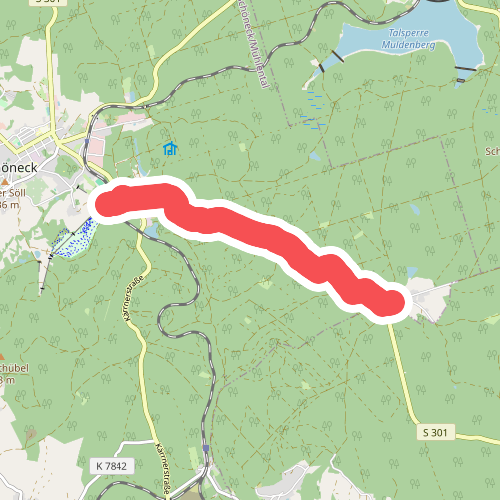 Schöneck nach Kottenheide, Kirchsteig