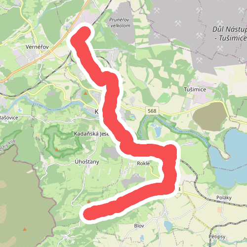 [Z] Kadaň Prunéřov (žst.) - Nad Roklí