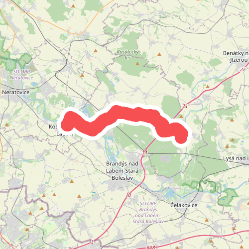 [Č] Kostelec nad Labem - Podbrahy