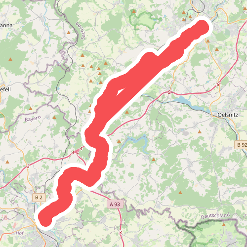 Partnerschaftsweg Hof - Plauen