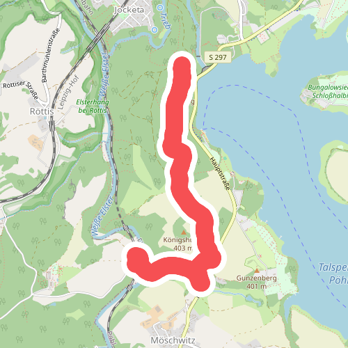 Wanderweg roter Balken