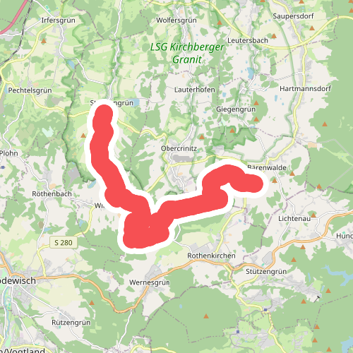 grün Bärenwalde-Steinberg-Stangengrün