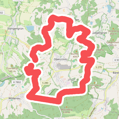 Obercrinitzer Rundweg gem. Wegweisern