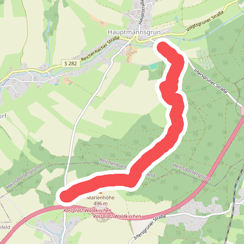 Wanderweg gelber Balken (unvollständig)