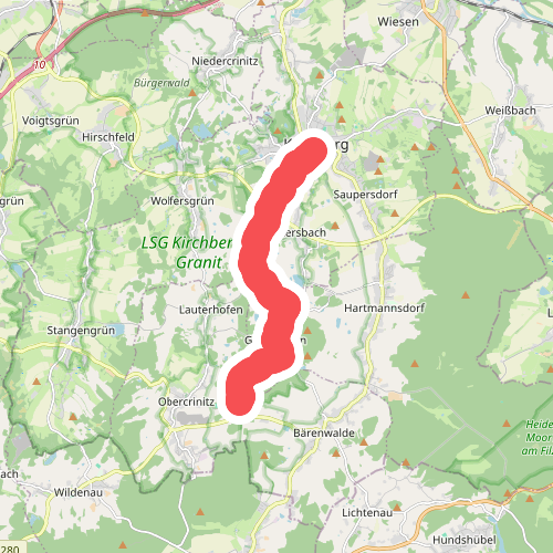 Ww Kirchberg - Giegengrün - Obercrinitz