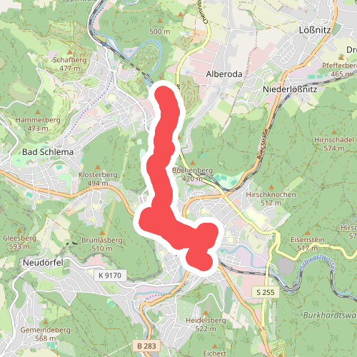 Jakobsweg Anschluss Aue