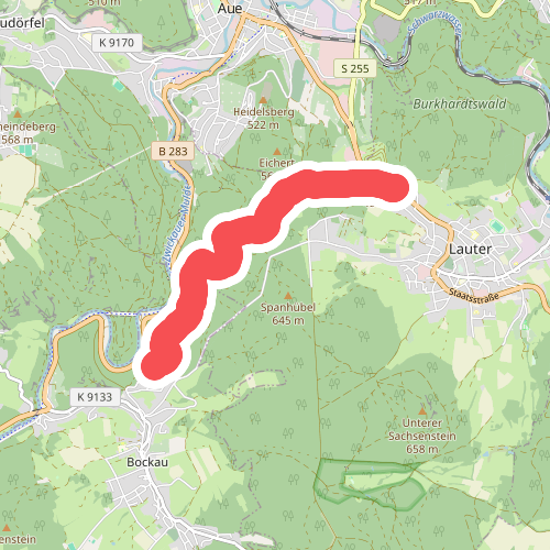 Ww Bockau - Lauter, in Bockau Markierung mangelhaft
