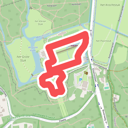 Wandelroute Elswout groen