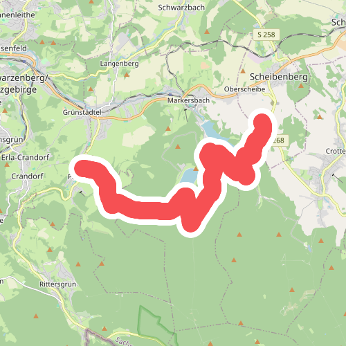 Ww Pöhla - Markersbach - Fuß des Scheibenberges, In Pöhla Markierung mangelhaft
