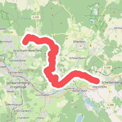 Emmlerweg - Langenberg Waschleithe - Grünhain - Albertturm