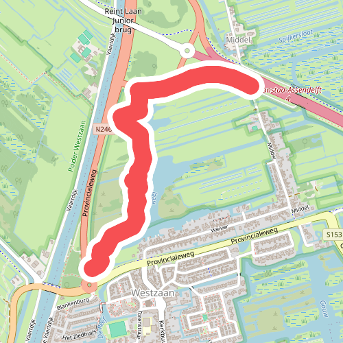 Wandelroute Riettoppad Guisveld