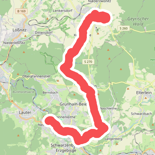 Zwönitz - Grünhain - Schwarzenberg