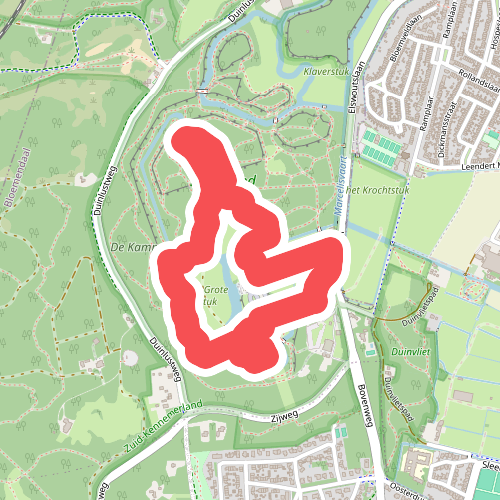 Wandelroute Elswout blauw