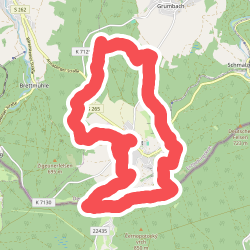 Rundweg Joehstadt gelb-strich