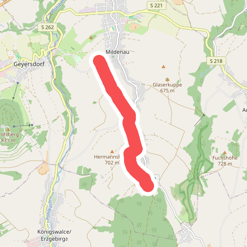 Ww Mildenau- Wanderparkplatz Richtung Jöhstadt