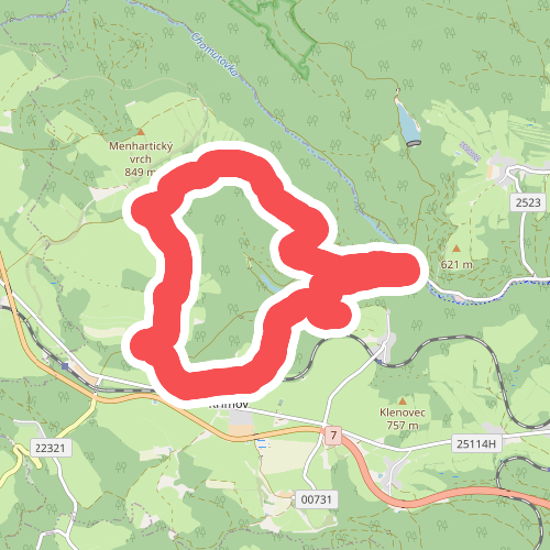 [Ž] Stráž - Třetí mlýn (rozc.) - Stráž (okruh)
