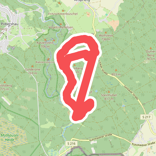 Ww Richtung Raubschloßruine Liebenstein Schwarzwassertal