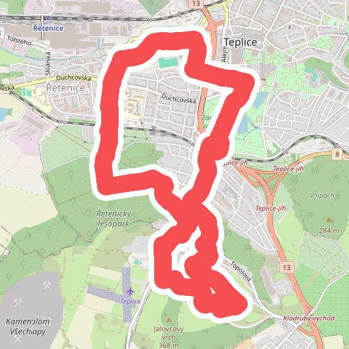 [M] Teplice - modrý vycházkový okruh