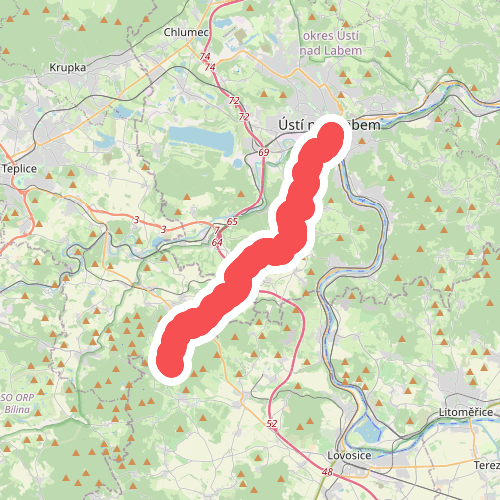 [Č] Ústí n. Labem, Větruše - Milešovka (rozc.)